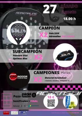 poster del torneo TORNEO POZO SIUX EUROINDOOR 18 HORAS ( ESPECIAL IBAI )