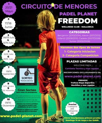 poster del torneo CIRCUITO DE MENORES PADEL PLANET