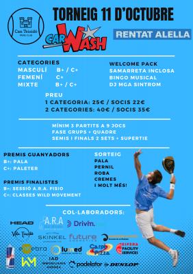 poster del torneo TORNEIG CAR WASH ALELLA