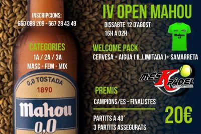 poster torneo OPEN MAHOU