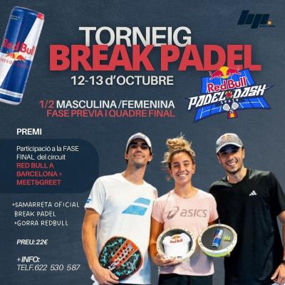 poster torneo TORNEIG BREAK PADEL