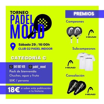 poster del torneo TORNEO PADEL MOOD