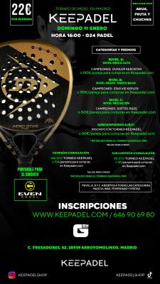 poster del torneo KEEPADEL (NIVELES A-B-C) & G24 ARROYOMOLINOS