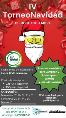 poster del torneo IV TORNEO NAVIDAD FITPOINT