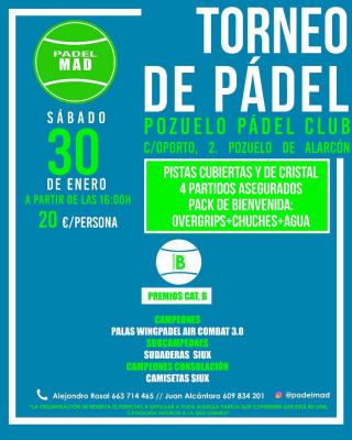 poster del torneo TORNEO DE PADEL