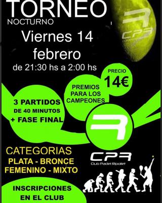 poster del torneo TORNEO NOCTURNO