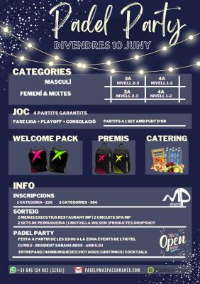 poster del torneo TORNEIG PADEL PARTY