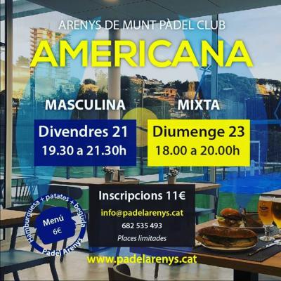poster del torneo AMERICANA MASCULINA / MIXTA