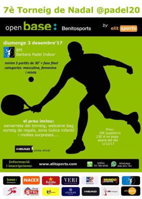 poster del torneo 7è TORNEIG DE NADAL @PADEL20