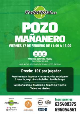 poster del torneo POZO MAÑANERO