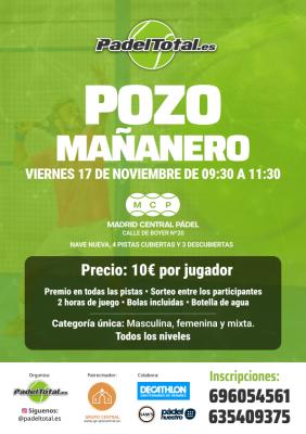 poster del torneo POZO MAÑANERO