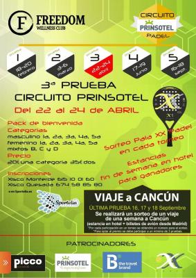 poster del torneo III PRUEBA CIRCUITO PRINSOTEL