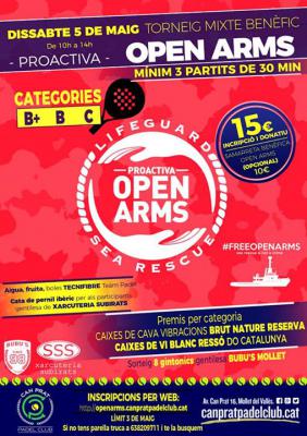 poster del torneo TORNEIG MIXTE PROACTIVA OPEN ARMS