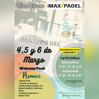 poster torneo TORNEO MAX-I PADEL