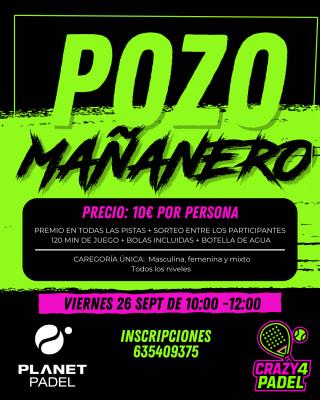poster del torneo POZO MAÑANERO