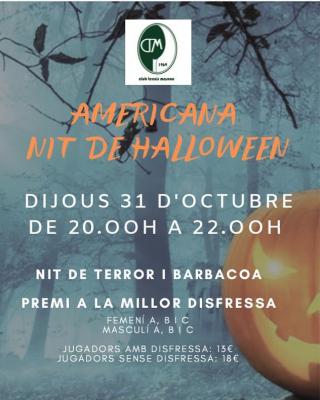 poster del torneo AMERICANA NIT DE HALLOWEEN