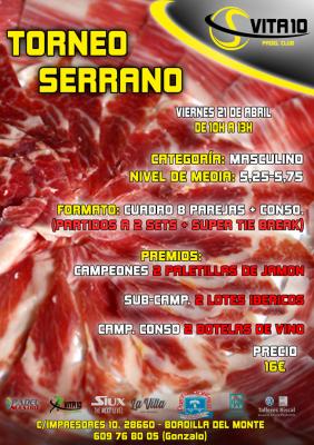 poster del torneo TORNEO SERRANO MAÑANERO