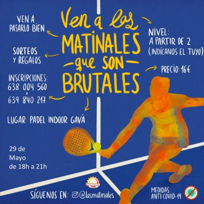 poster del torneo LAS MATINALES DE PÁDEL