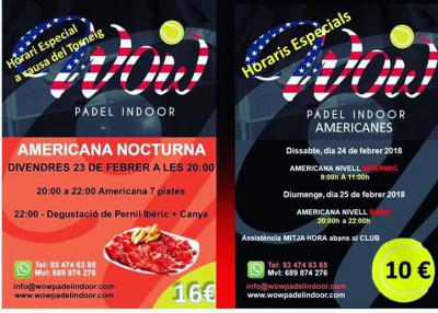 poster del torneo AMERICANA NOCTURNA