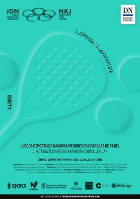 poster del torneo 3ª JORNADA JUEGOS DEPORTIVOS DE NAVARRA DE MENORES 2021