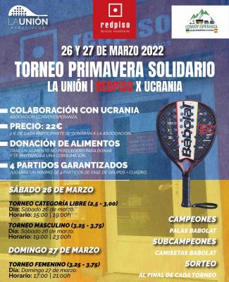 poster torneo TORNEO SOLIDARIO POR UCRANIA