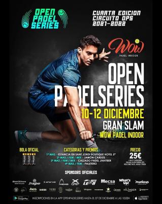 poster torneo GRAN SLAM OPEN PADEL SERIES
