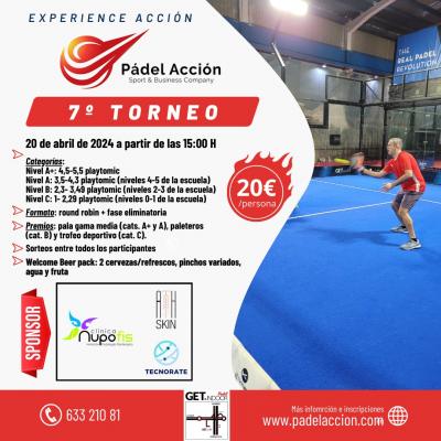 poster del torneo CIRCUITO EXPERIENCE ACCIÓN - 7º TORNEO DE ADULTOS