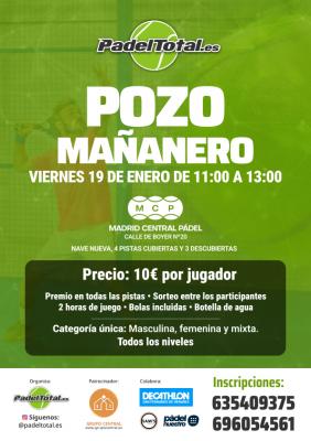 poster del torneo POZO MAÑANERO