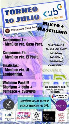 poster del torneo TORNEO MIXTO + MASCULINO