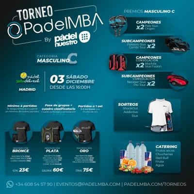 poster del torneo TORNEO PADELMBA BY PADELNUESTRO