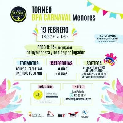 poster del torneo TORNEO BPA CARNAVAL MENORES