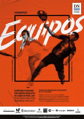 poster del torneo CAMPEONATO NAVARRO POR EQUIPOS ABSOLUTOS DE CLUBES DE PÁDEL 2021 – 1ª CATEGORÍA