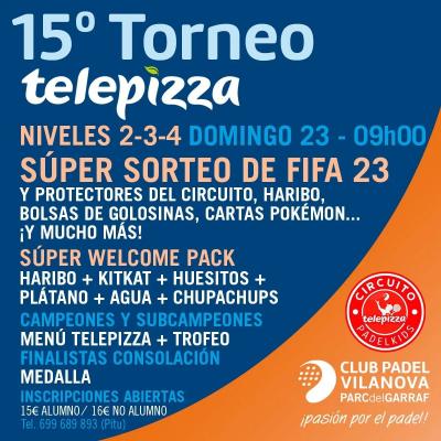 poster del torneo 15º TORNEO TELEPIZZA