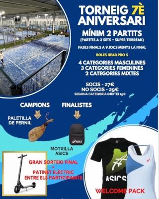 poster del torneo TORNEIG 7È ANIVERSARI