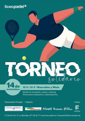 poster del torneo TORNEO SOLIDARIO