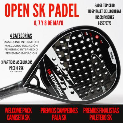 poster torneo OPEN SK PADEL