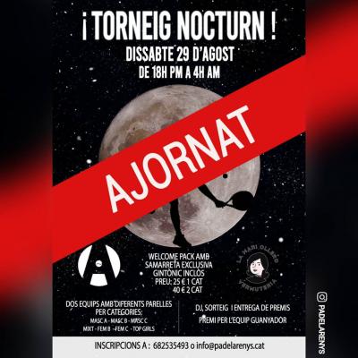 poster del torneo TORNEIG NOCTURN