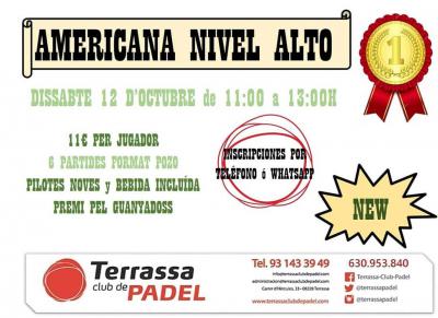 poster del torneo AMERICANA  NIVEL ALTO