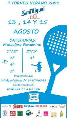 poster del torneo II TORNEO VERANO 2021