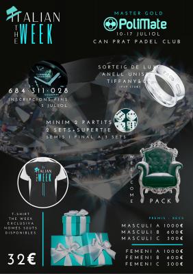 poster del torneo THE ITALIAN WEEK