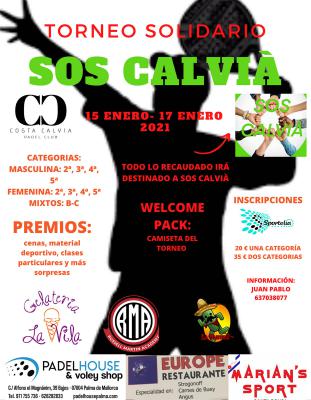 poster del torneo TORNEO SOLIDARIO SOS CALVIA