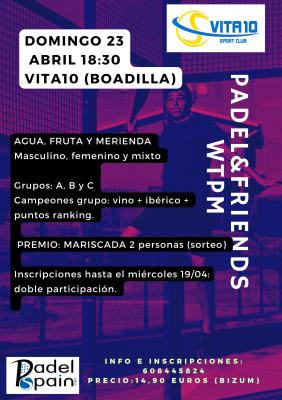 poster del torneo TORNEO PADEL&FRIENDS WTPM