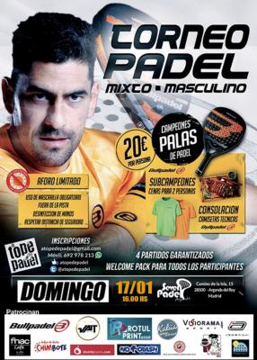 poster del torneo TORNEO DE PADEL MIXTO - MASCULINO