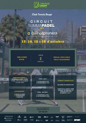 poster del torneo 11 PROVA CIRCUIT SUMMAPADEL BY GUINOTPRUNERA