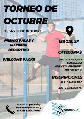 poster del torneo TORNEO OCTUBRE
