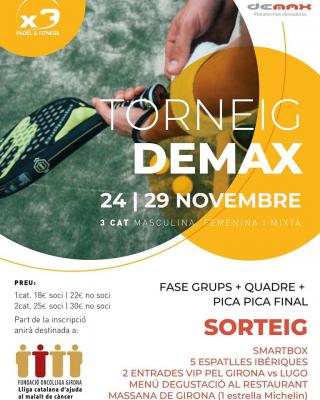 poster del torneo TORNEIG DEMAX