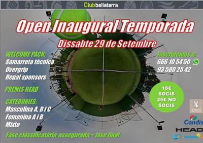 poster del torneo OPEN INAUGURAL DE TEMPORADA