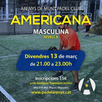 poster del torneo AMERICANA MASCULINA NIVELL B