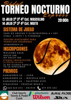 poster del torneo EXPRESS NOCTURNO