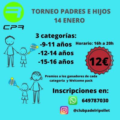 poster torneo TORNEO PADRES E HIJOS